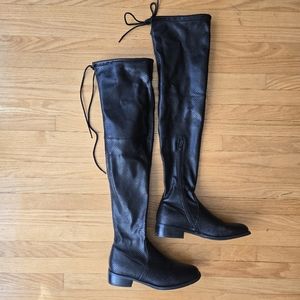 Over-the-Knee Faux Leather Boots